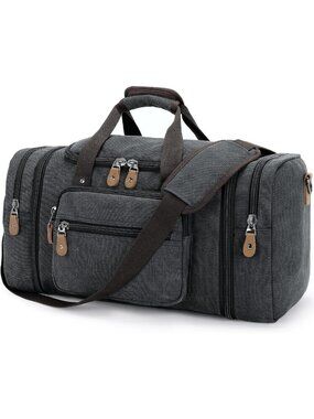 Expandable 60L Canvas Duffle Bag | Travel Overnight Weekender Tote for Adventure